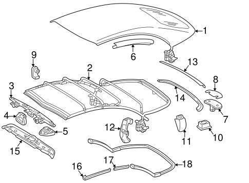 CLK320 FRAME & COMPONENTS