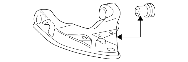 F57Z-3069-CA LOWER CNTRL ARM REAR BUSHING, LEFT
