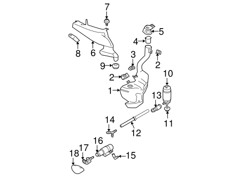 Beetle WASHER COMPONENTS 2