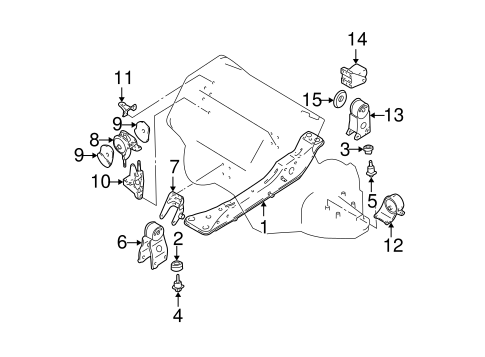 Maxima ENGINE & TRANS MOUNTING