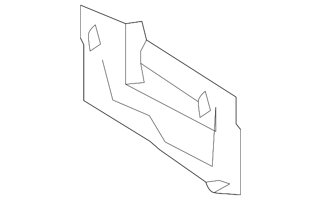 86641-A7210 BUMPER BRACKET, LEFT
