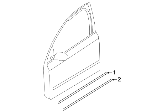 A4 Quattro EXTERIOR TRIM - FRONT DOOR