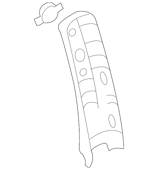 85830-4D101QW Деталь UPR CTR PLR TRIM, LEFT