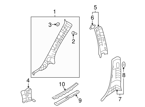 Sedona INTERIOR TRIM - PILLARS