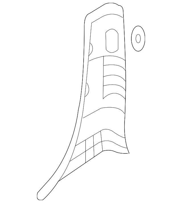 85845-4D100KS Деталь LWR CTR PLR TRIM, RIGHT