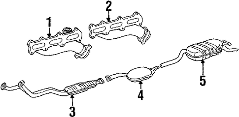 E300 EXHAUST COMPONENTS