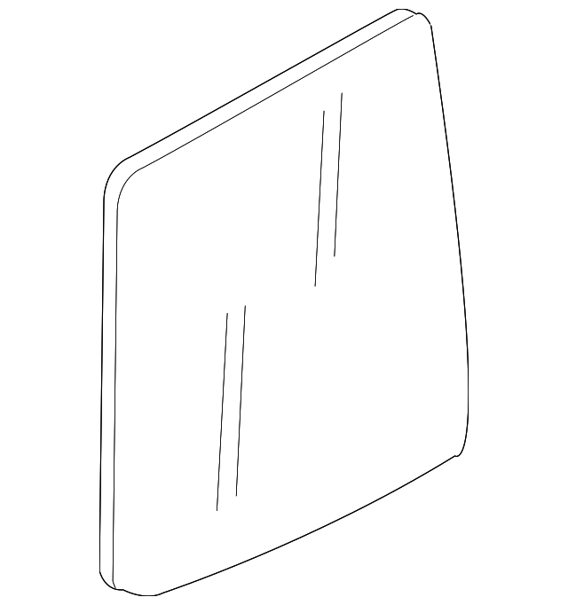 19317649 Деталь DOOR GLASS, LEFT