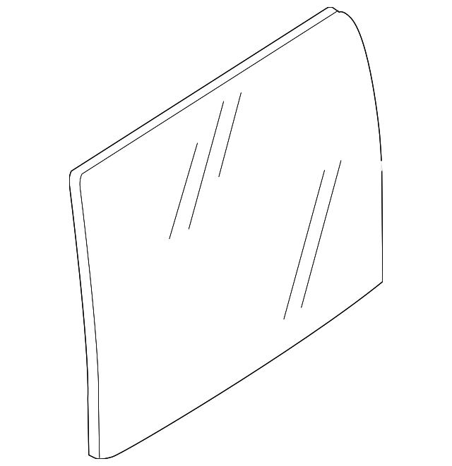 19317650 Деталь DOOR GLASS, RIGHT