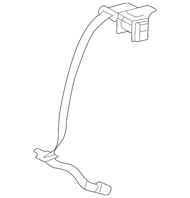 73370-0W091-B0 Деталь OUTER BELT ASSY, LEFT
