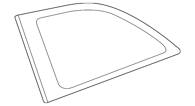 62711-52300 Деталь QUARTER GLASS, RIGHT