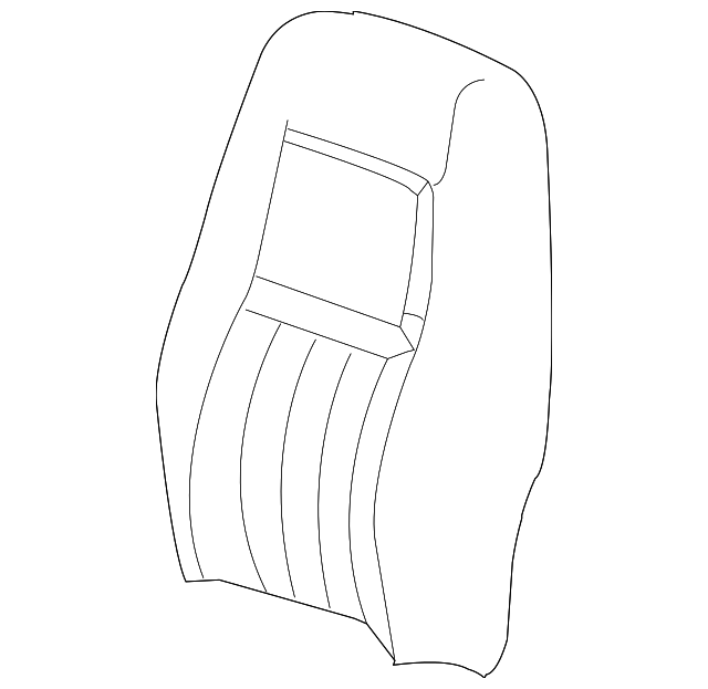 19149323 Деталь SEAT BACK COVER, RIGHT