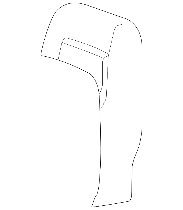 12369028 Деталь SEAT BACK PAD, LEFT