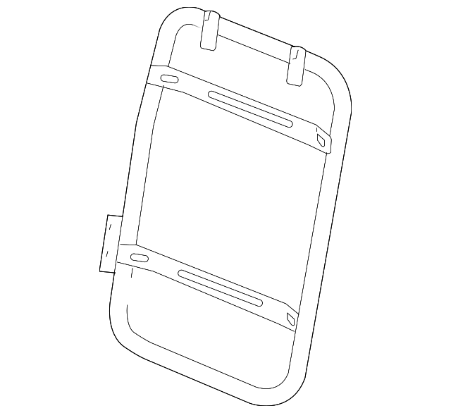 12458271 Деталь SEAT BACK FRAME, LEFT
