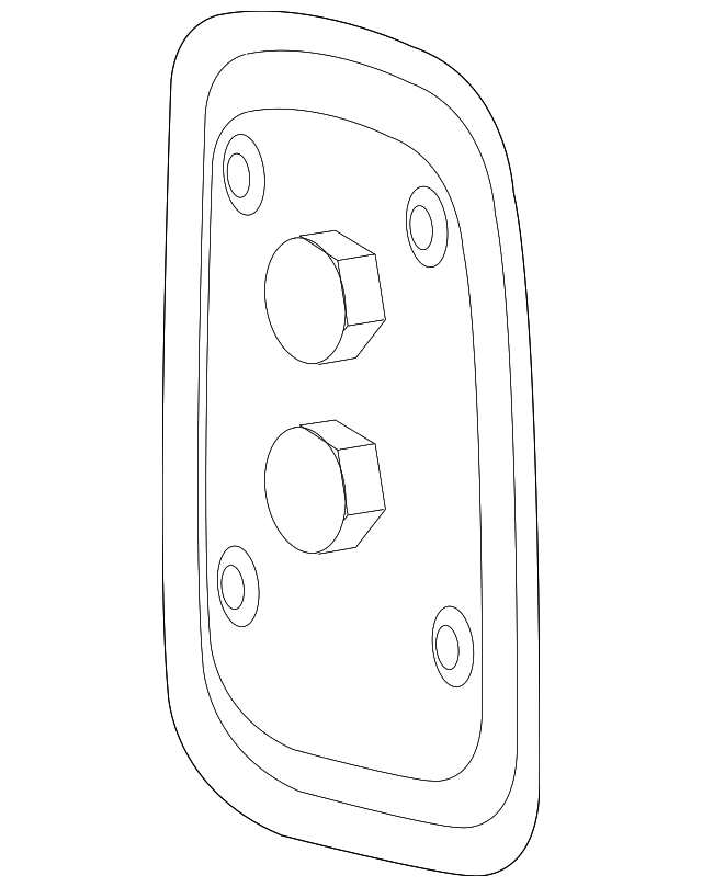 12458273 Деталь SEAT BACK PANEL, LEFT