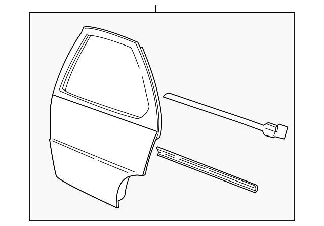 88955389 Деталь DOOR SHELL, LEFT