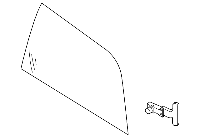83340-ZM00B Деталь SIDE GLASS, RIGHT