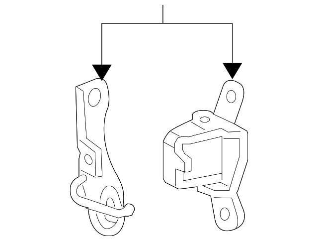 4575751AC UPPER HINGE, LEFT