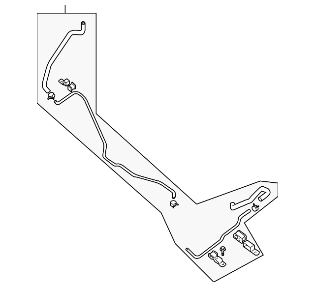 497217S001 Деталь RETURN LINE ASSY