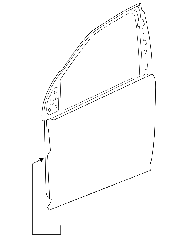 19120236 Деталь DOOR SHELL, LEFT