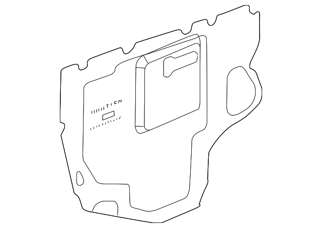 15780675 Деталь WATER DEFLECTOR, LEFT