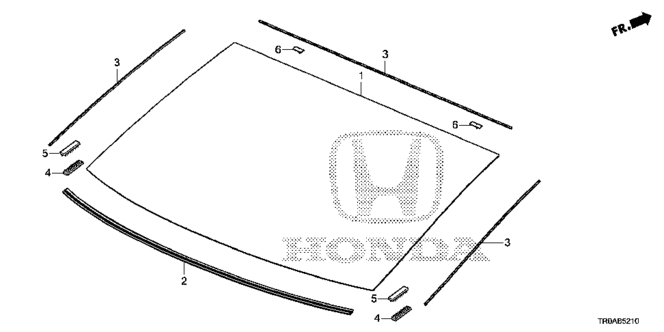 CIVIC SEDAN REAR WINDSHIELD