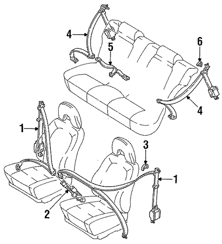 Aspire FRONT SEAT BELTS