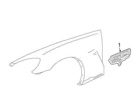 Corvette EXTERIOR TRIM - FENDER