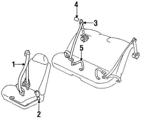 Celica FRONT SEAT BELTS