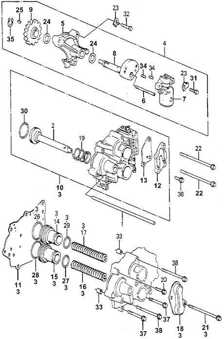 TRANSMISSION - HONDAMATIC/HMT SERVO BODY - GOVERNOR for 1981 Honda ACCORD SEDAN #1