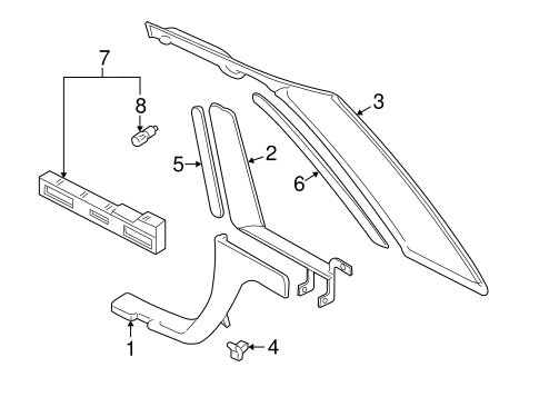 A8 Quattro INTERIOR TRIM - QUARTER PANELS