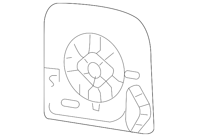 15933018 Деталь MIRROR GLASS, RIGHT