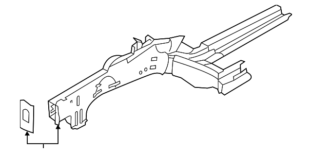 64601-3R500 Деталь RAIL ASSY, LEFT