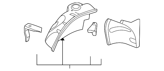 41-14-7-064-639 Деталь INNER WHEELHOUSE, LEFT