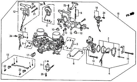 ENGINE/CARBURETOR ('83) for 1983 Honda PRELUDE #1