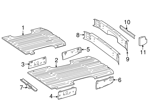 Sprinter 3500 REAR FLOOR & RAILS