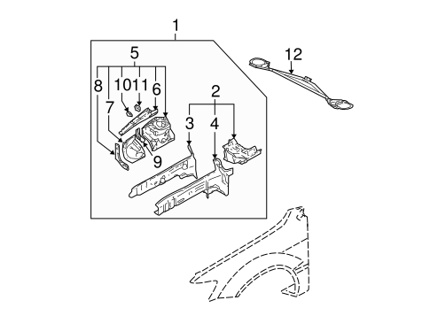 Lancer STRUCTURAL COMPONENTS & RAILS