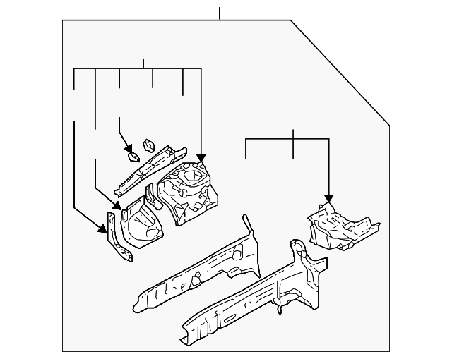 5220B831 Деталь WHEELHOUSE ASSY, LEFT
