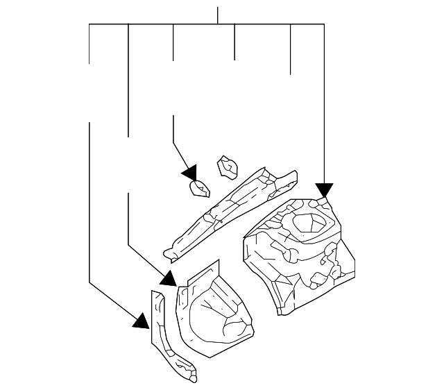 MN186435 Деталь APRON ASSY, LEFT