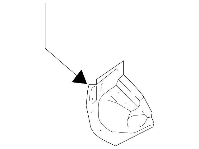MR548495 Деталь FRONT PANEL, LEFT