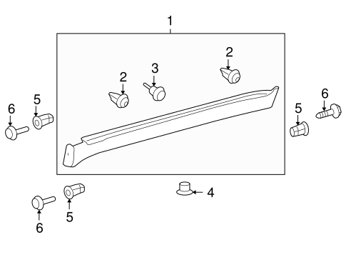 Land Cruiser EXTERIOR TRIM - PILLARS
