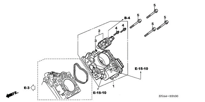CIVIC SEDAN THROTTLE BODY (1.8L)