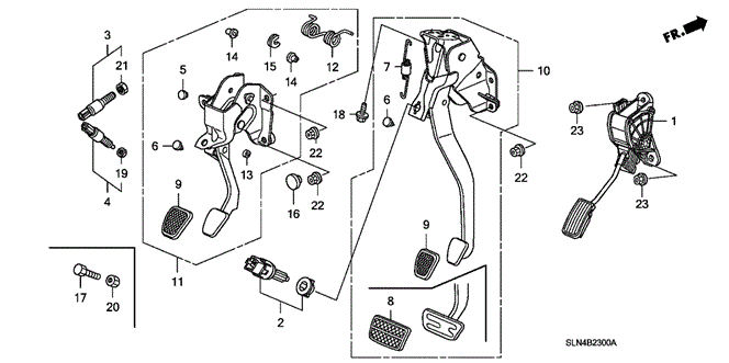 CHASSIS/PEDAL for 2008 Honda FIT #1