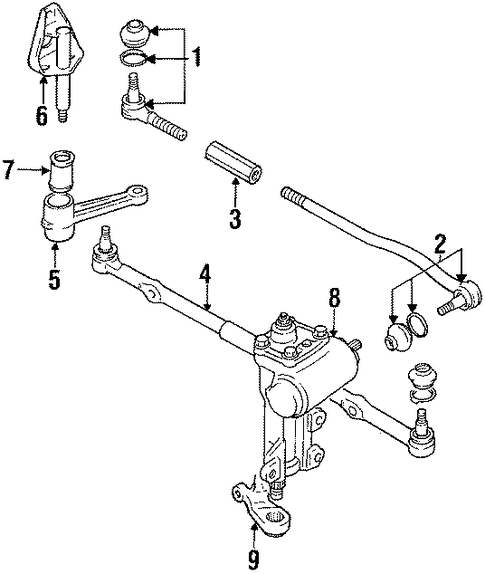 Tracker STEERING GEAR & LINKAGE 2