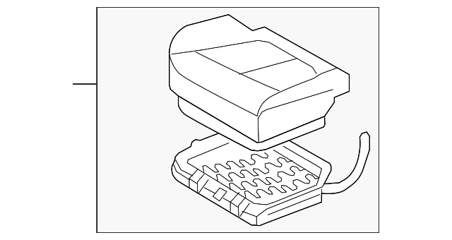 89200-0W300-J9X Деталь SEAT CUSHION, RIGHT