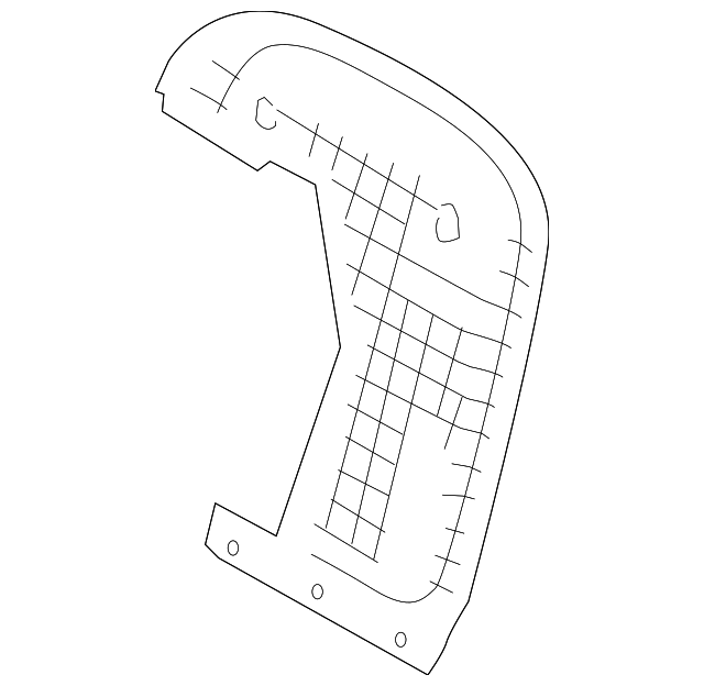 88390-4D220-KS2 Деталь SEAT BACK PANEL