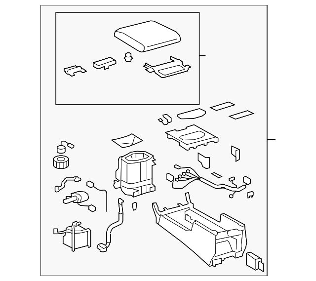 88520-60361-C0 Деталь CONSOLE ASSY