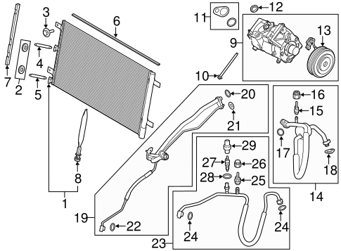 F-150 CONDENSER, COMPRESSOR & LINES 3