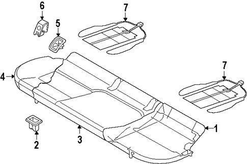 allroad REAR SEAT COMPONENTS