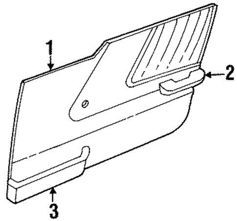 Tracker INTERIOR TRIM - FRONT DOOR