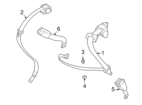 760Li REAR SEAT BELTS
